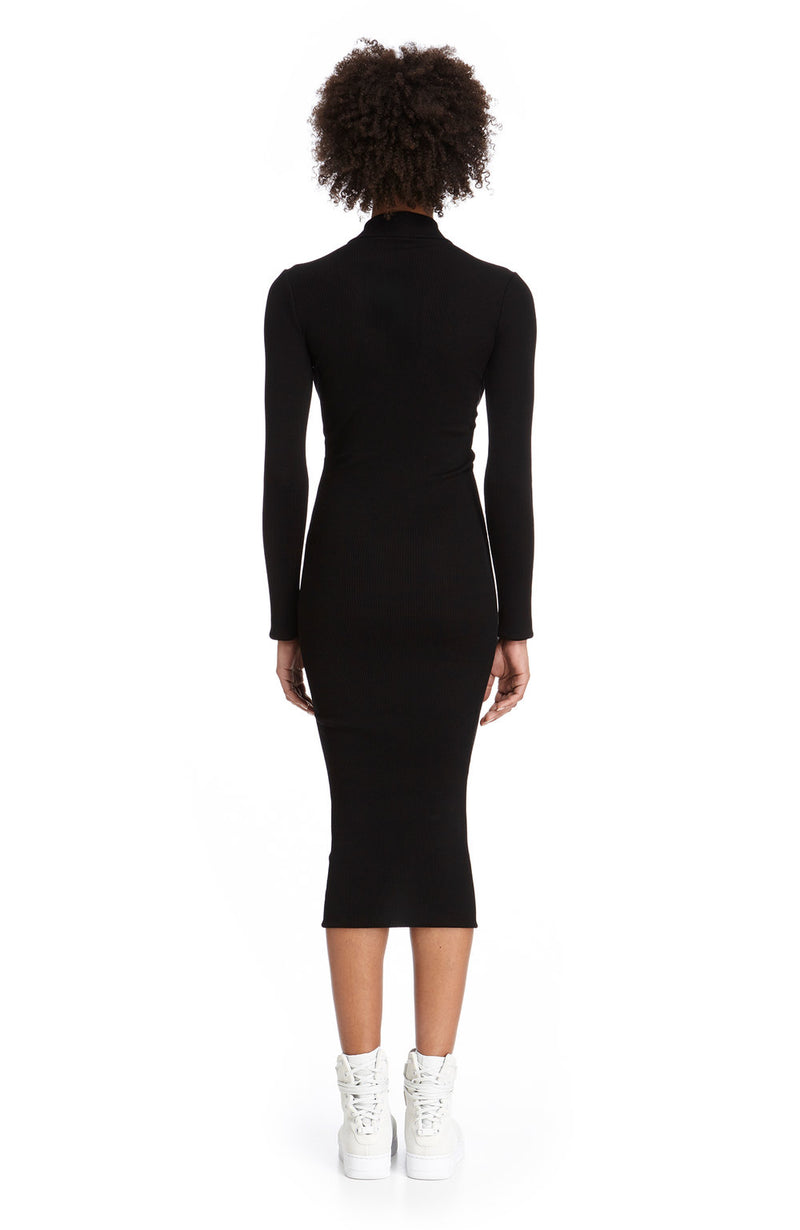 1631 / Chiron Long Sleeve Dress / Black