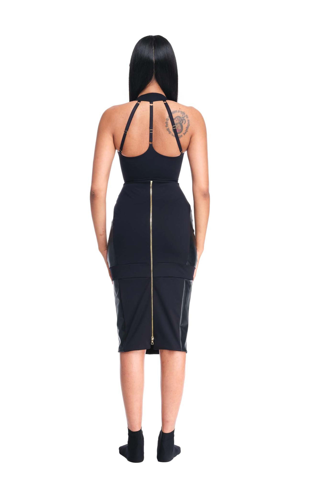 DSTM 1739 La Muse Pencil Skirt in Black