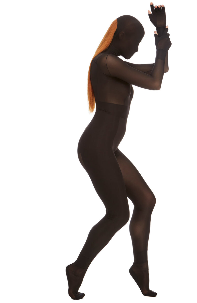 1687 / Sever Full Body Catsuit / Black