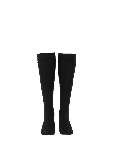 1436 / Shaped Knee Socks / Black